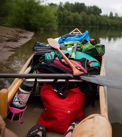 kayak on water