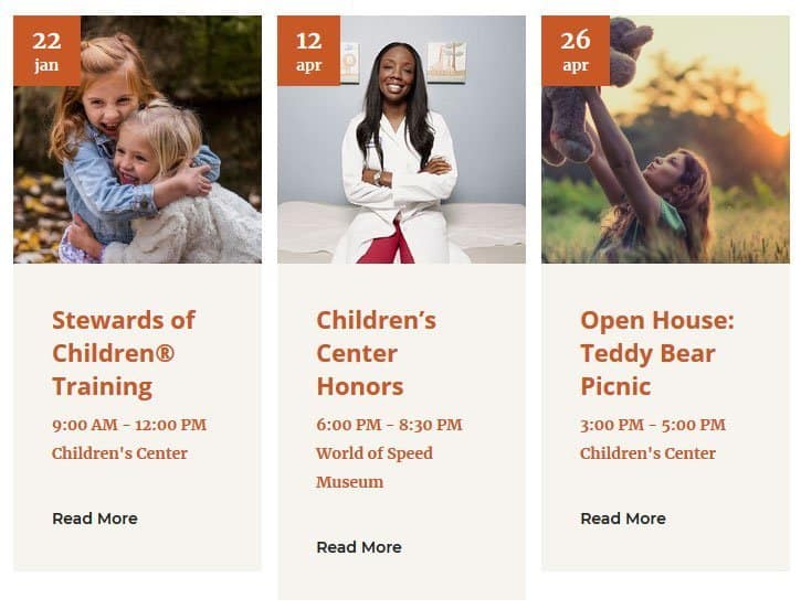 events page