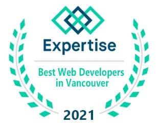 Expertise’s Best Web Developers in Vancouver award image for 2021 announcing best web development companies.